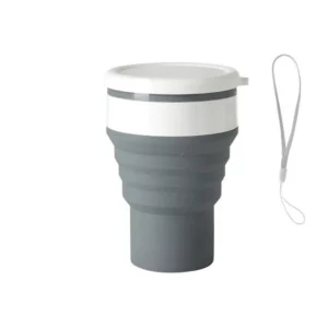 Copos de viagem de silicone dobráveis