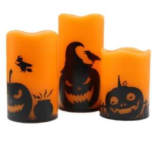 Velas LED sem chama de Halloween