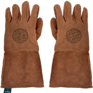 Luvas de couro para churrasco