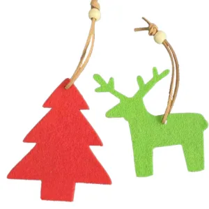 Pingentes decorativos de Natal de feltro de marca