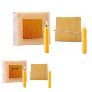 Kits de rolamento de velas de cera de abelha DIY feitos à mão