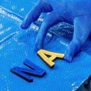 Adesivos promocionais de feltro com corte a laser