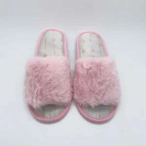 Custom Disposable Indoor Fluffy Slippers