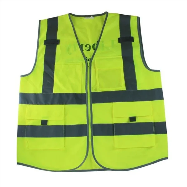 Imprinted Reflective Safety Vest with Pockets - Image 3