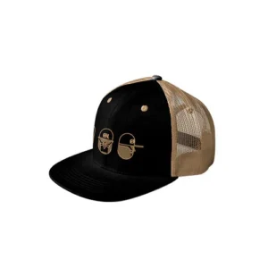 Flat Trim Snapback Mesh Hats