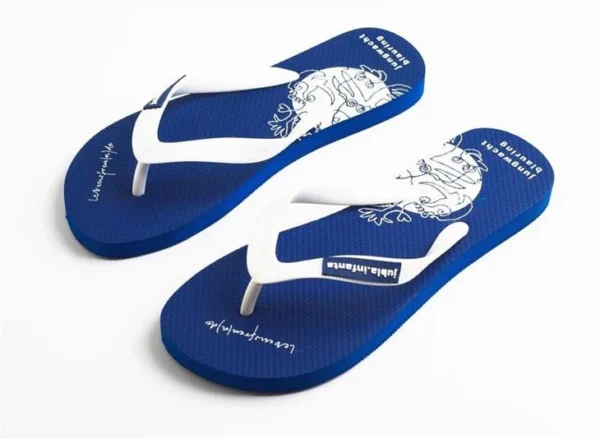 Custom Screen Printed Rubber Flip Flops - Image 3