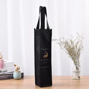 Promotional Custom Logo Now Woven Single Bottle Bag