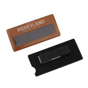 Branded magnetic insert name badges